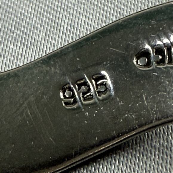 Vintage Taxco Mexico 925 Sterling Silver Cuff Bracelet TP-85 Wavy Modernist - Picture 5 of 9